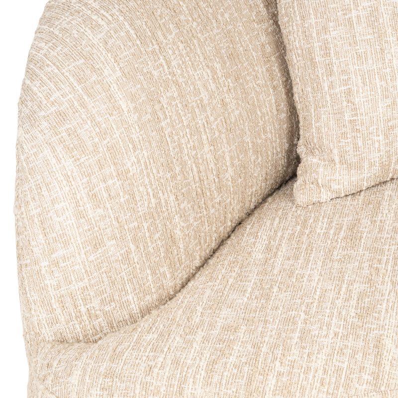 Richmond Sofa Pandora Lounge Right in Beige Angora, 320 cm