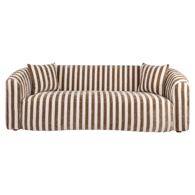 Sofa Luxandra Stripes Sand – Richmond Design mit Taschenfederkern