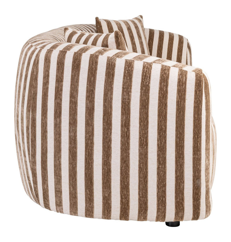 Sofa Luxandra Stripes Sand – Richmond Design mit Taschenfederkern