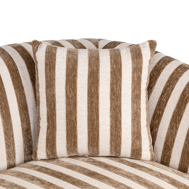 Sofa Luxandra Stripes Sand – Richmond Design mit Taschenfederkern