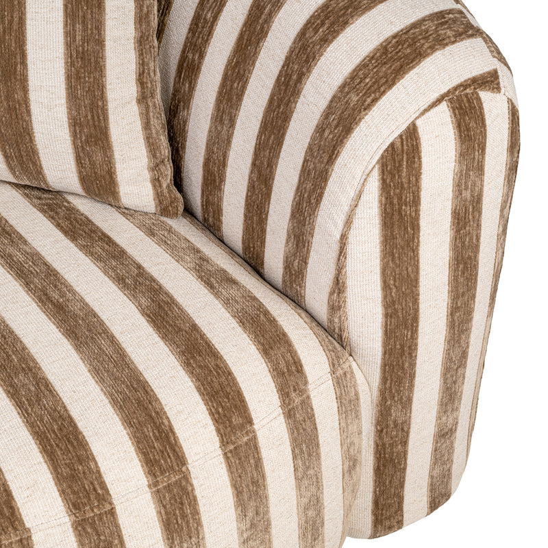 Sofa Luxandra Stripes Sand – Richmond Design mit Taschenfederkern