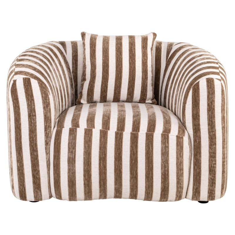 Lounge Stuhl Luxandra Stripes Sand – Richmond Design-Loungesessel