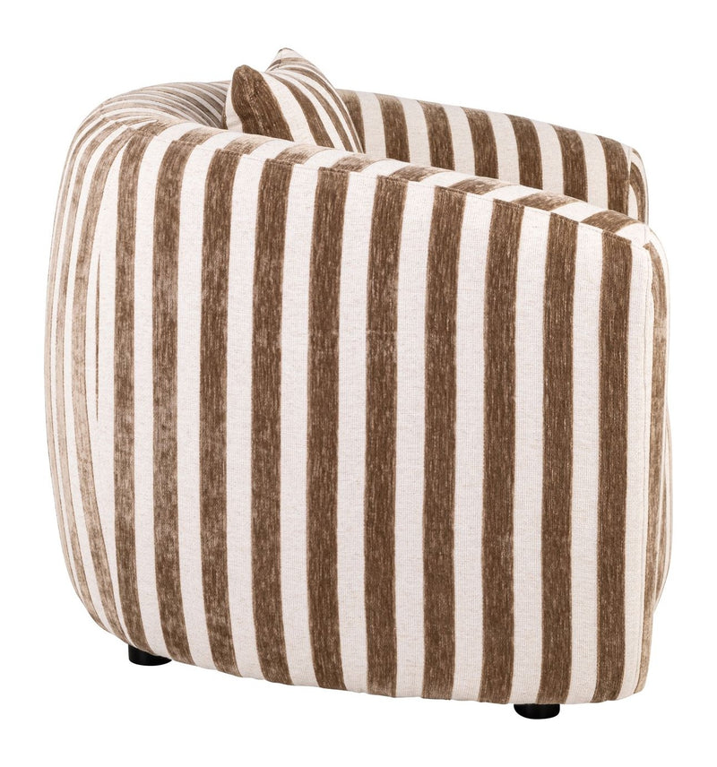 Lounge Stuhl Luxandra Stripes Sand – Richmond Design-Loungesessel