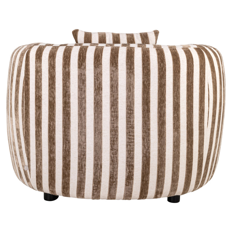 Lounge Stuhl Luxandra Stripes Sand – Richmond Design-Loungesessel