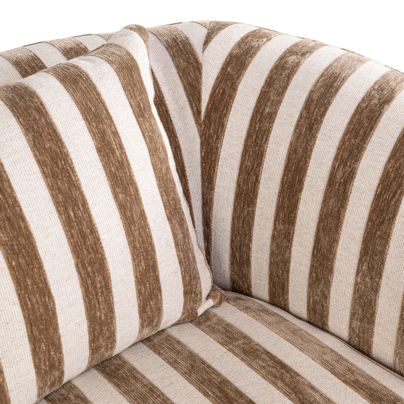 Lounge Stuhl Luxandra Stripes Sand – Richmond Design-Loungesessel