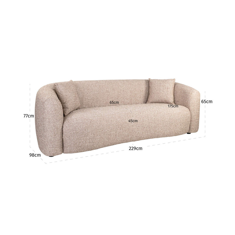 Richmond Sofa Luxandra Sand Tweed – Komfort für den Wohnraum