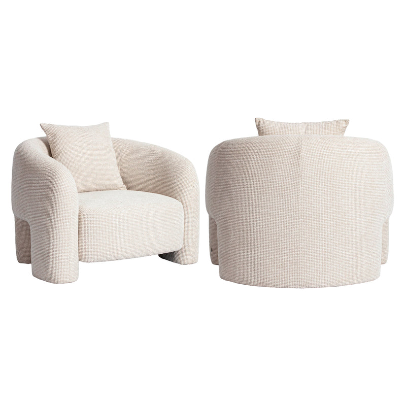 Lounge Stuhl Tuscany beige blockweave, Richmond Loungesessel