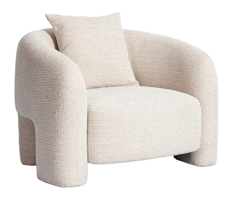 Lounge Stuhl Tuscany beige blockweave, Richmond Loungesessel
