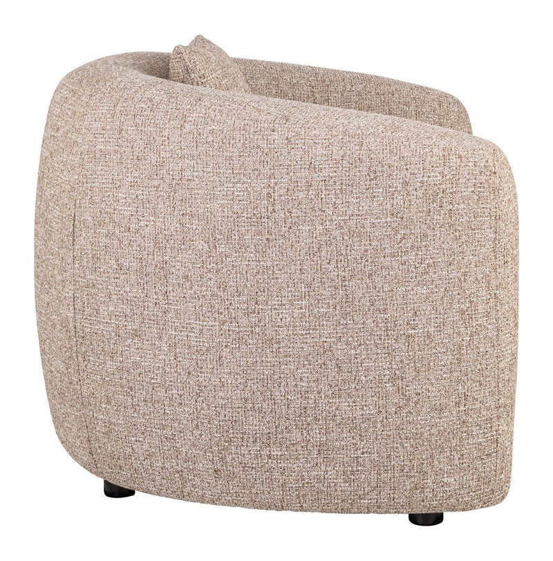Lounge Stuhl Luxandra Sand Tweed mit Taschenfederkern Richmond