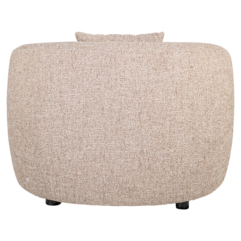 Lounge Stuhl Luxandra Sand Tweed mit Taschenfederkern Richmond