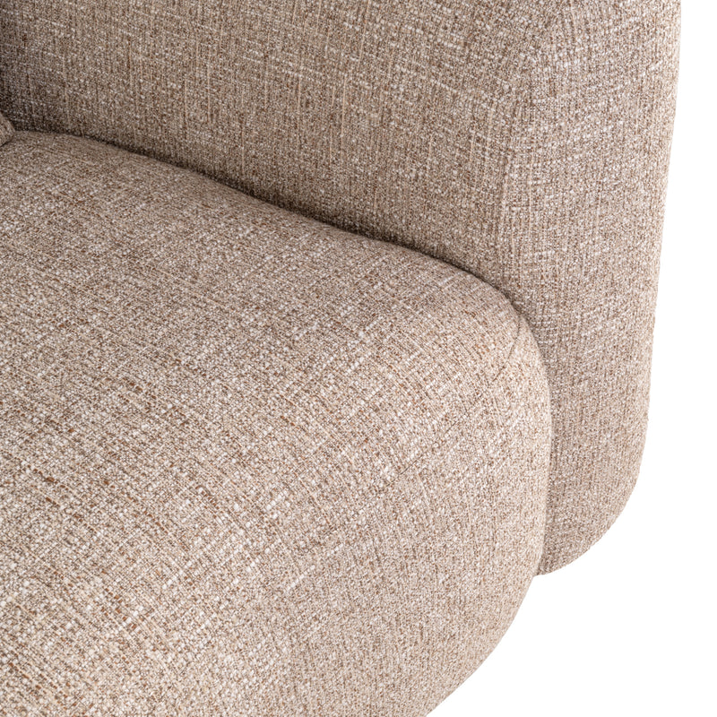 Lounge Stuhl Luxandra Sand Tweed mit Taschenfederkern Richmond