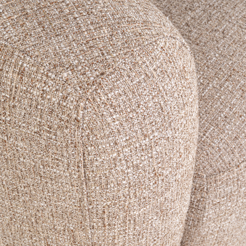 Lounge Stuhl Luxandra Sand Tweed mit Taschenfederkern Richmond