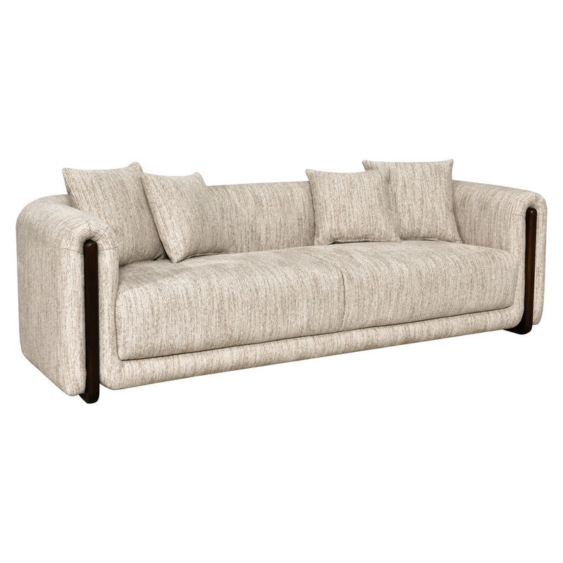 Sofa Winslov Natural Softweave – 3-Sitzer mit Eschenholz-Akzenten