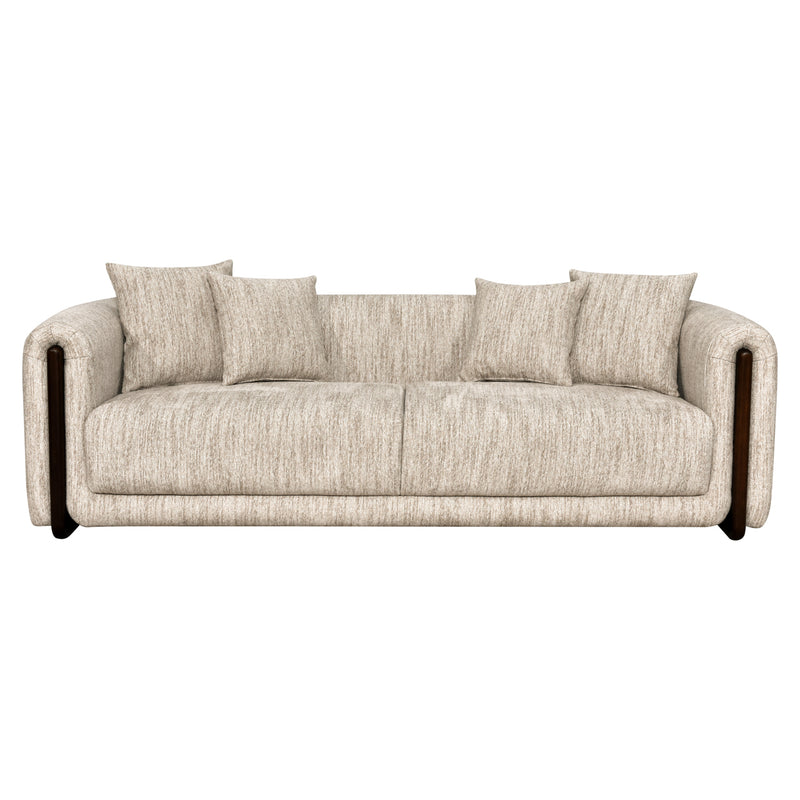 Sofa Winslov Natural Softweave – 3-Sitzer mit Eschenholz-Akzenten
