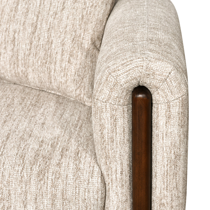 Sofa Winslov Natural Softweave – 3-Sitzer mit Eschenholz-Akzenten