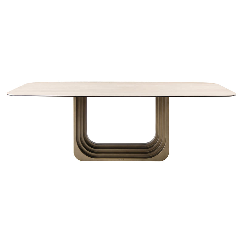 Esstisch Maxfield beige 230 cm, Keramik & Glas – Richmond Design