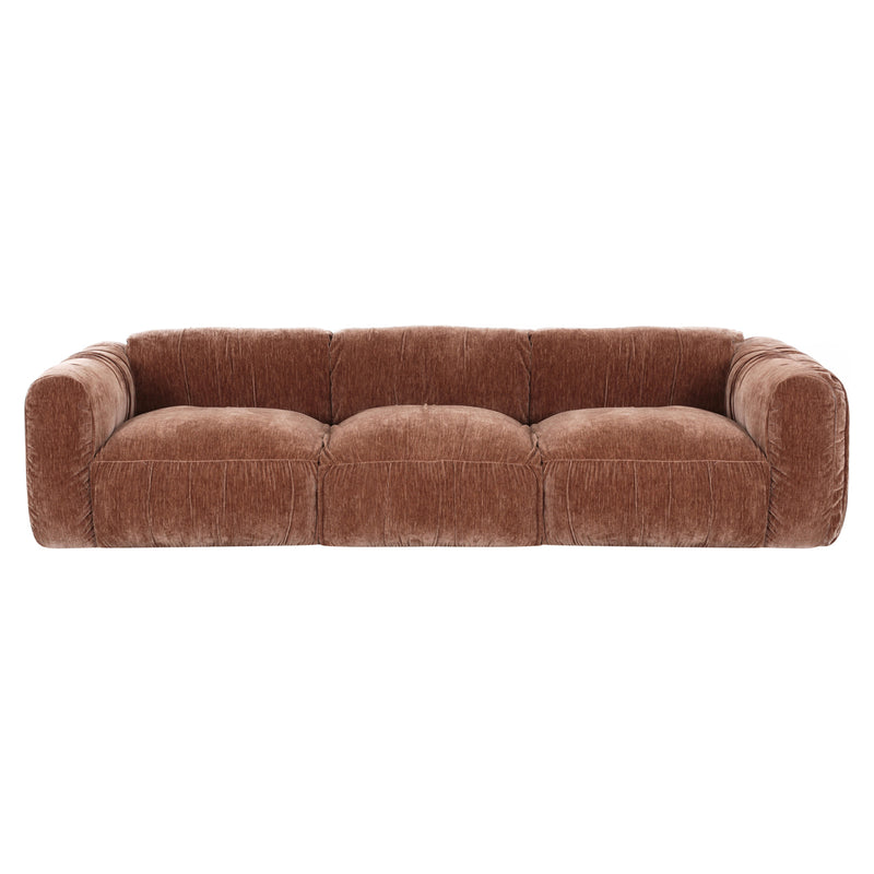 Sofa Monty be straight Coffee – XL-3-Sitzer, Eschefurnier, 288 cm