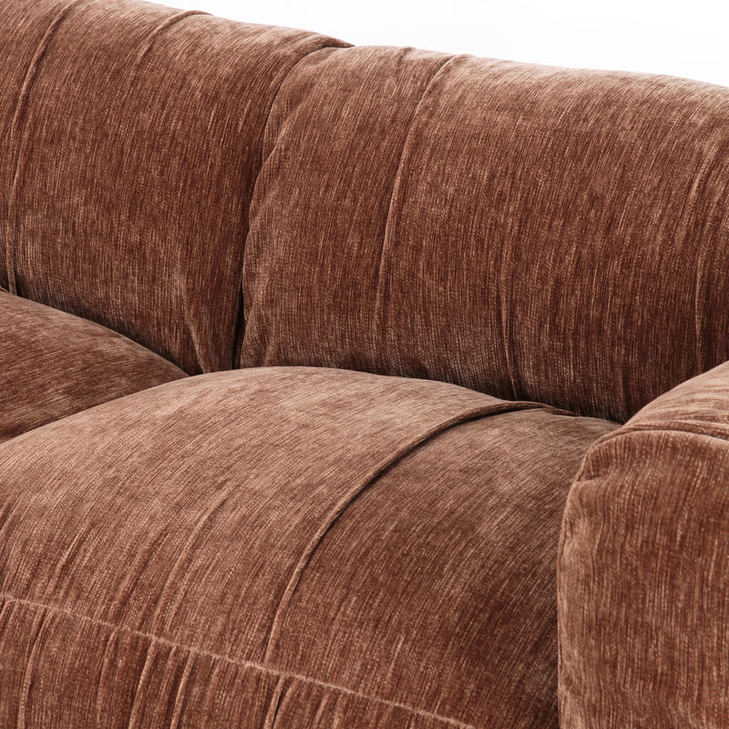 Sofa Monty be straight Coffee – XL-3-Sitzer, Eschefurnier, 288 cm