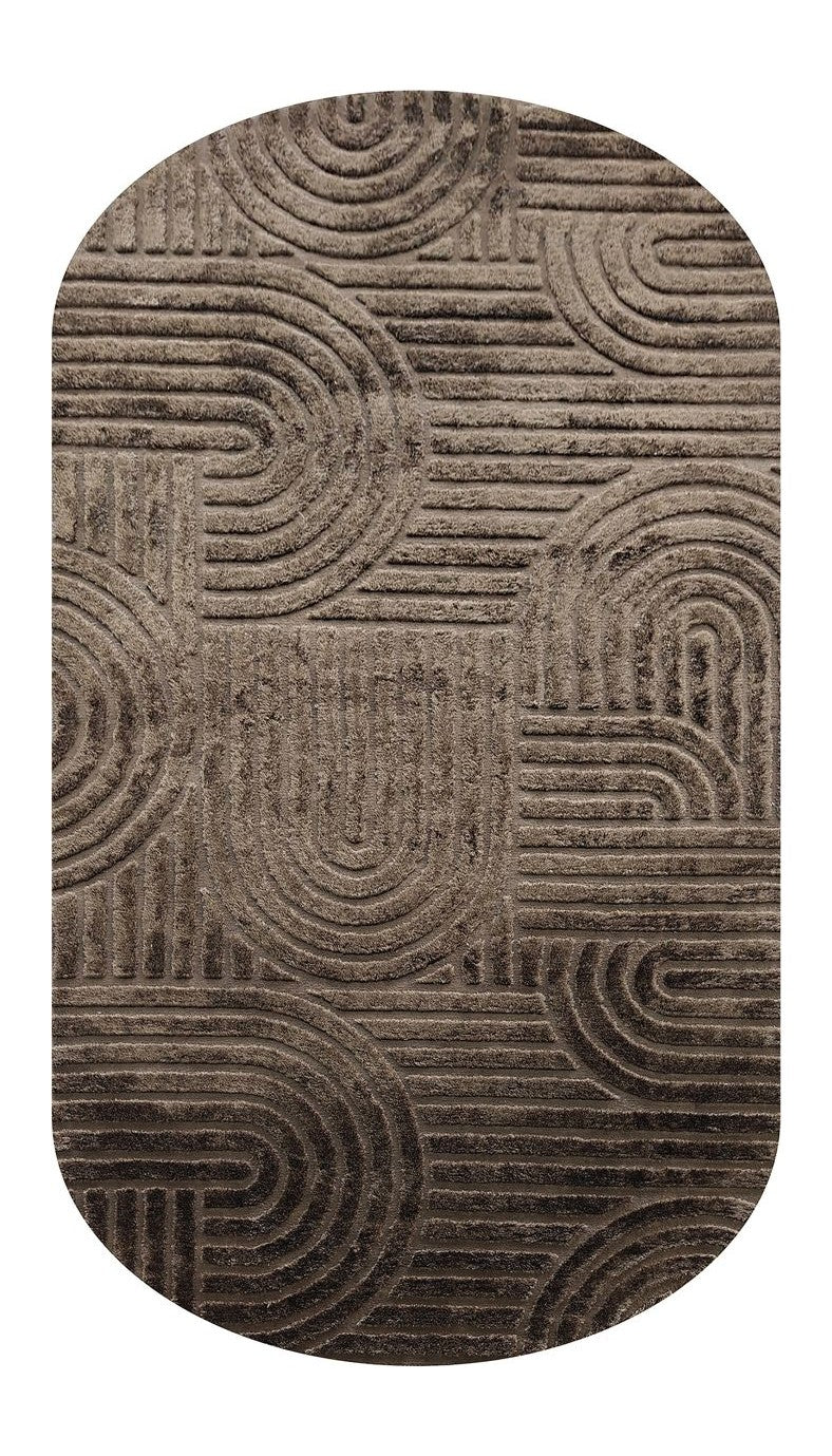Teppich Liff dark brown 200x350 cm – Richmond Design-Teppich