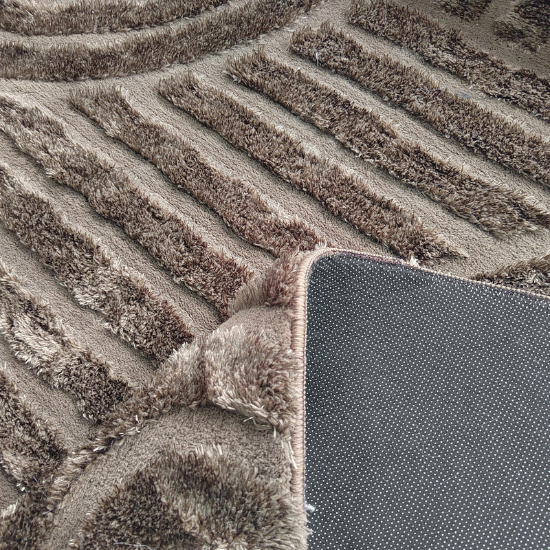 Teppich Liff dark brown 200x350 cm – Richmond Design-Teppich