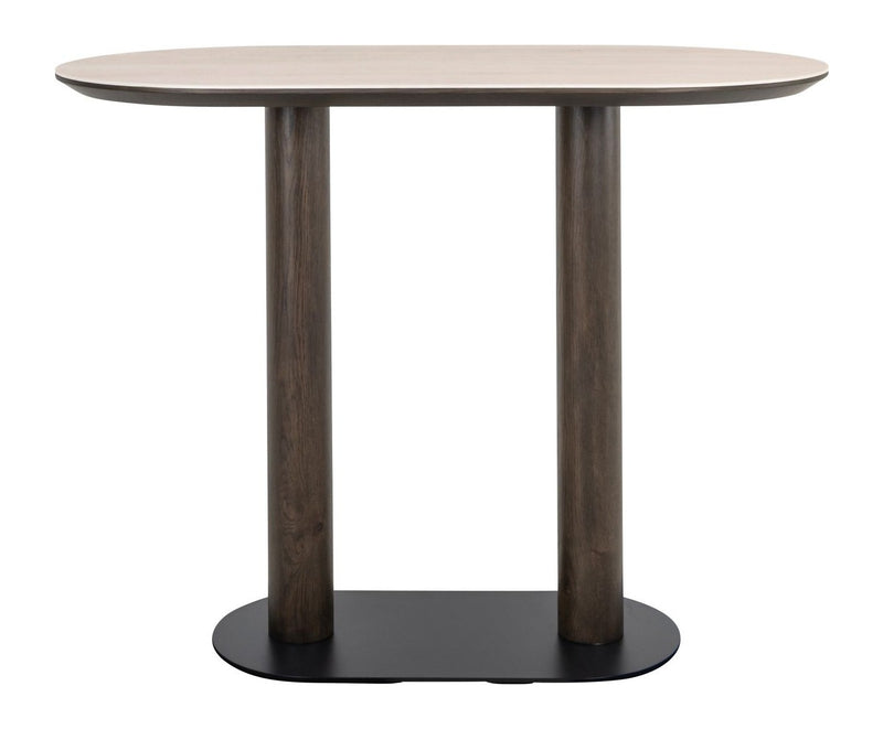 Bartisch Ritz von Richmond – Travertin-Optik in Braun, 140 cm breit