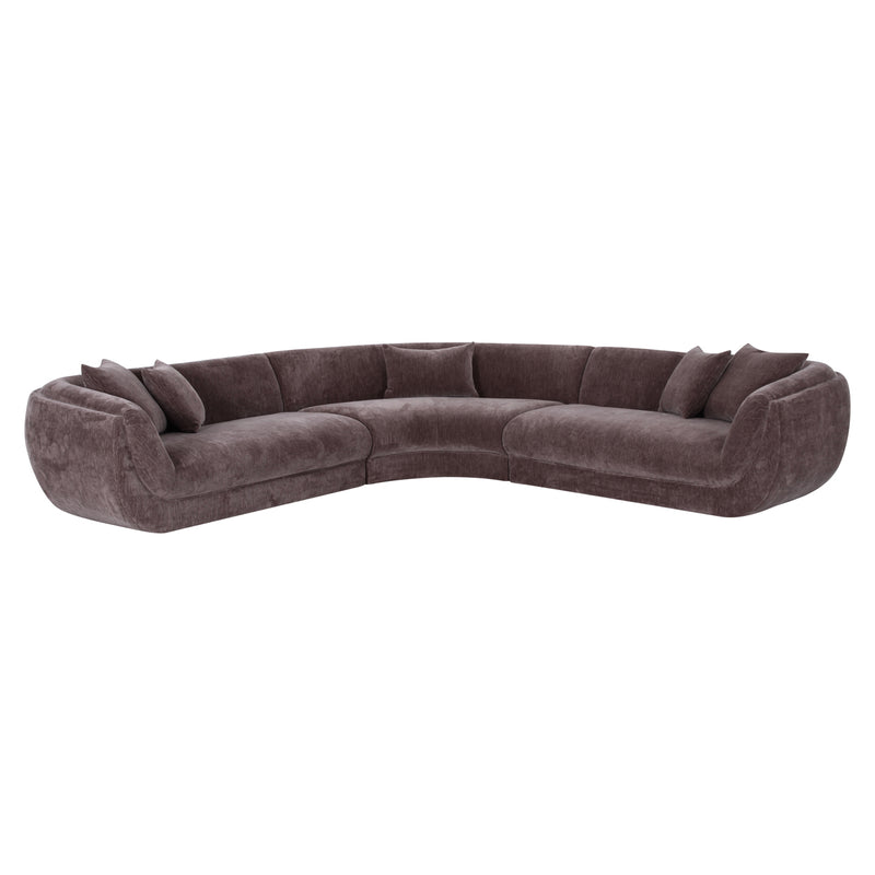 Sofa Gianelle von Richmond – XXL-Sofa Dark Brown, 310 cm breit
