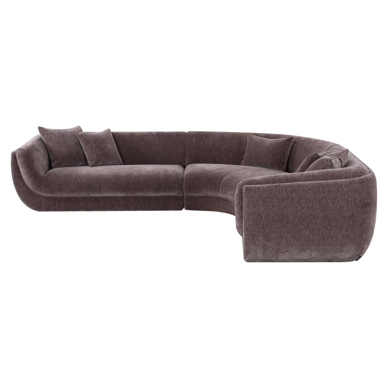 Sofa Gianelle von Richmond – XXL-Sofa Dark Brown, 310 cm breit