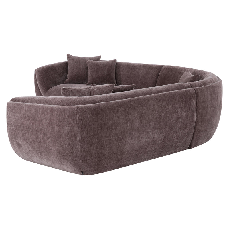 Sofa Gianelle von Richmond – XXL-Sofa Dark Brown, 310 cm breit