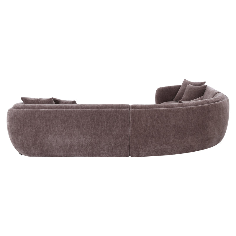 Sofa Gianelle von Richmond – XXL-Sofa Dark Brown, 310 cm breit