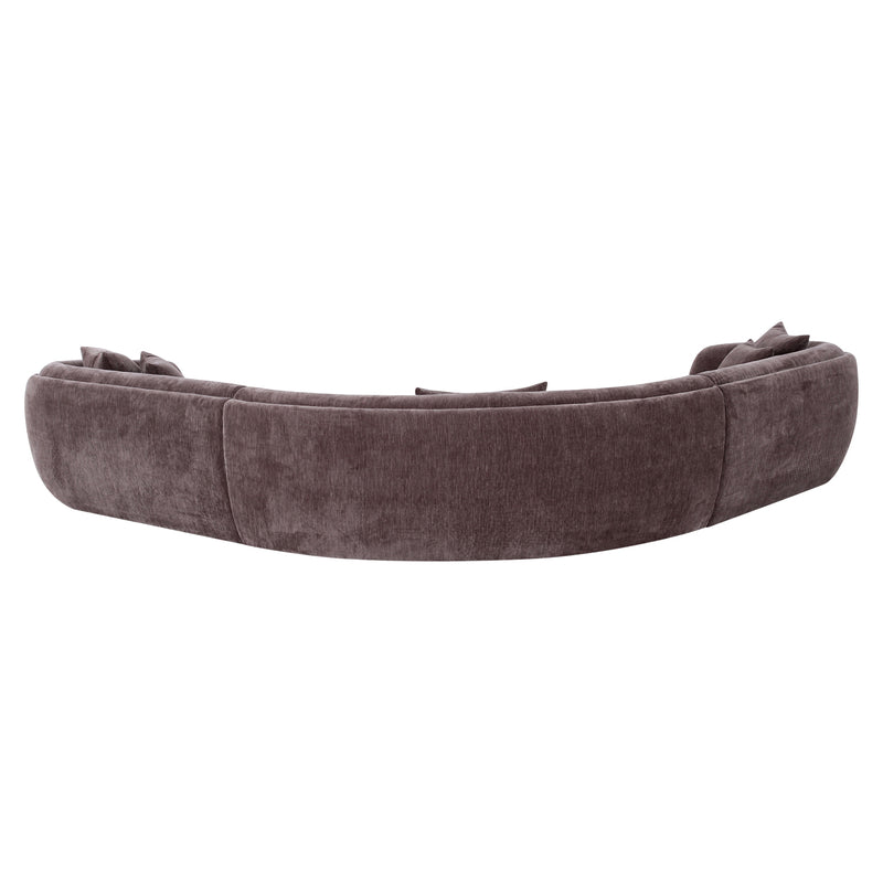 Sofa Gianelle von Richmond – XXL-Sofa Dark Brown, 310 cm breit