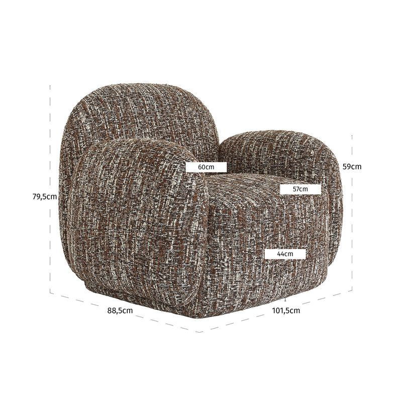 Lounge Stuhl Roxy in Hazel – Richmond Sessel mit viel Sitzkomfort