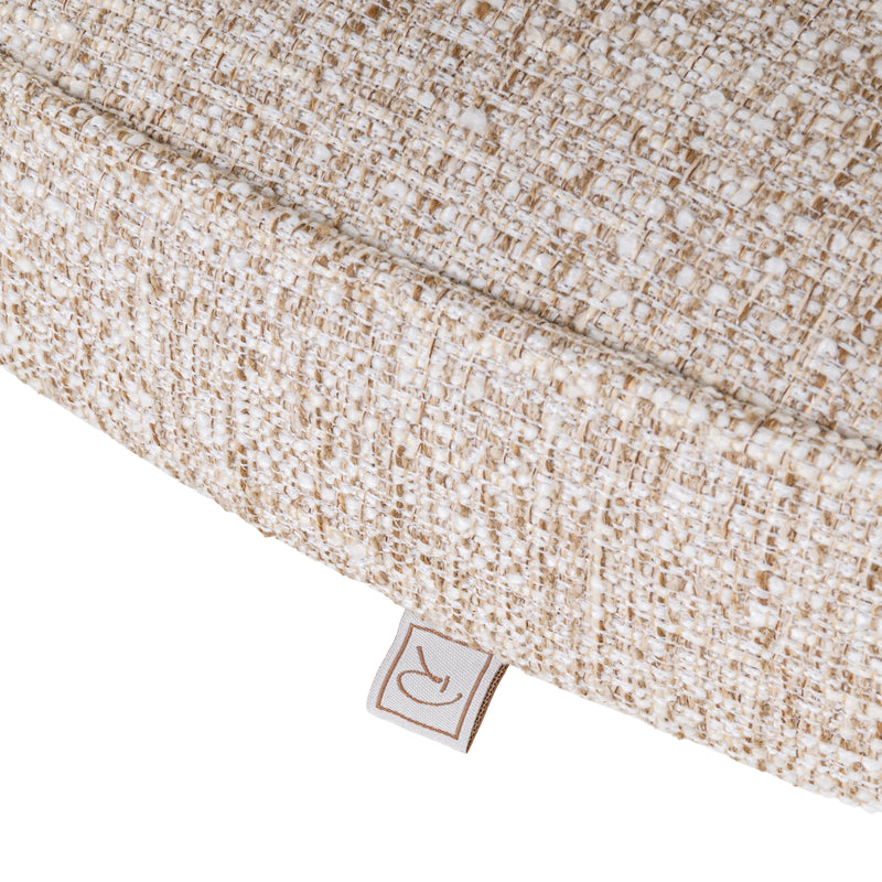 Esszimmerstuhl Mori Cream Tweed – Richmond mit Massivholzgestell