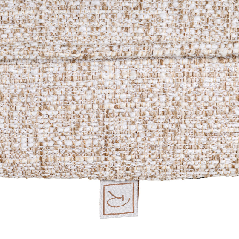 Esszimmerstuhl Mori Cream Tweed – Richmond mit Massivholzgestell