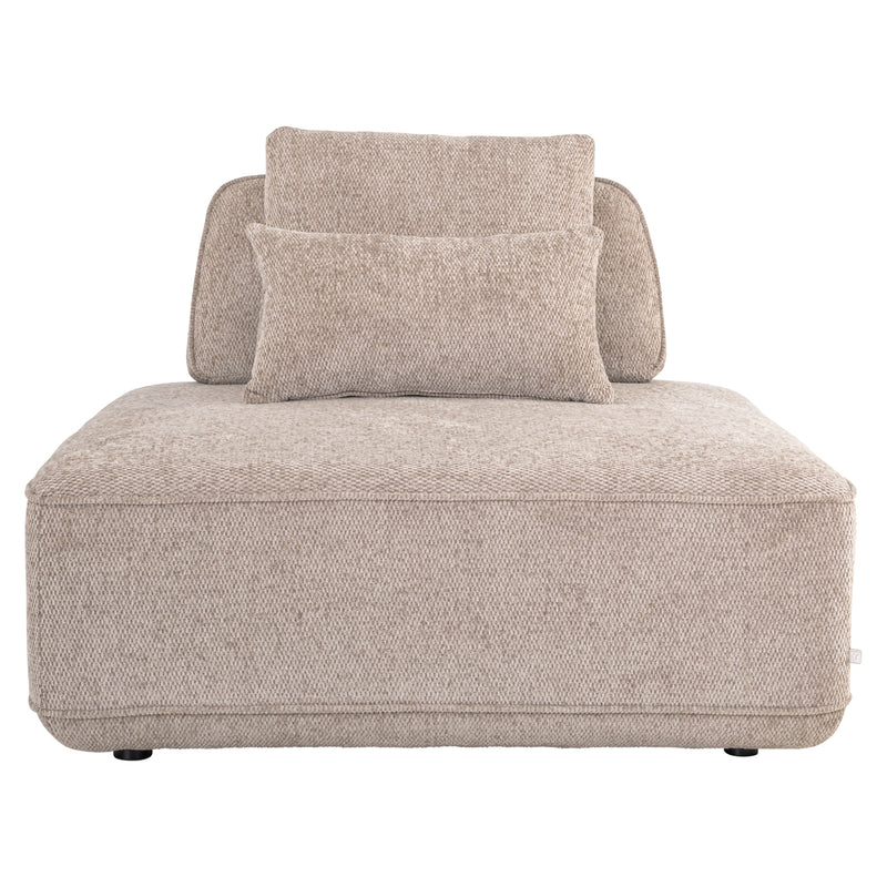 Sofa Tudor 1-Sitzer Mocca mit verschiebbarer Rückenlehne