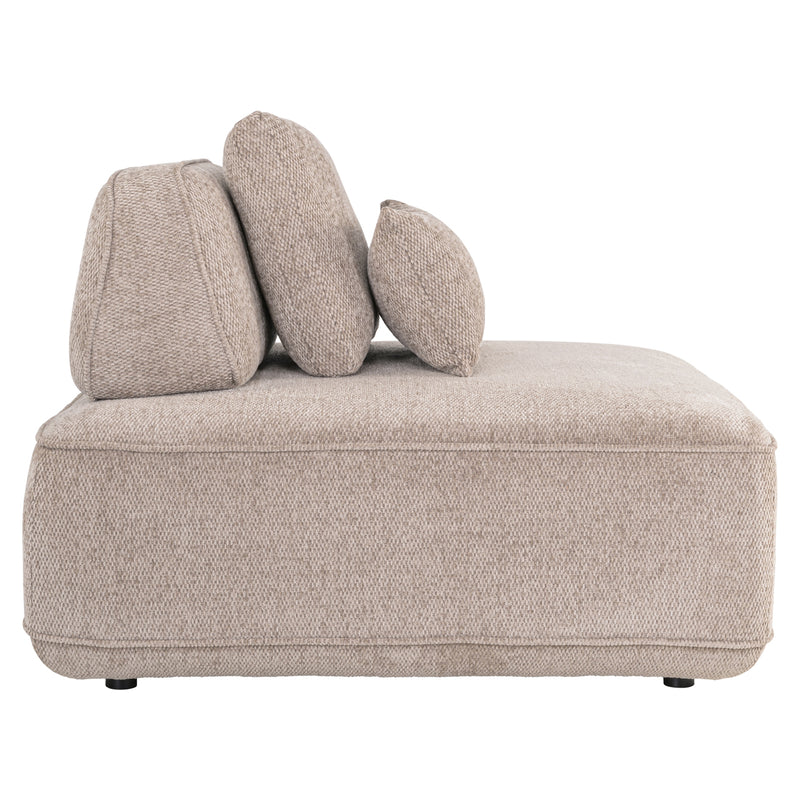 Sofa Tudor 1-Sitzer Mocca mit verschiebbarer Rückenlehne