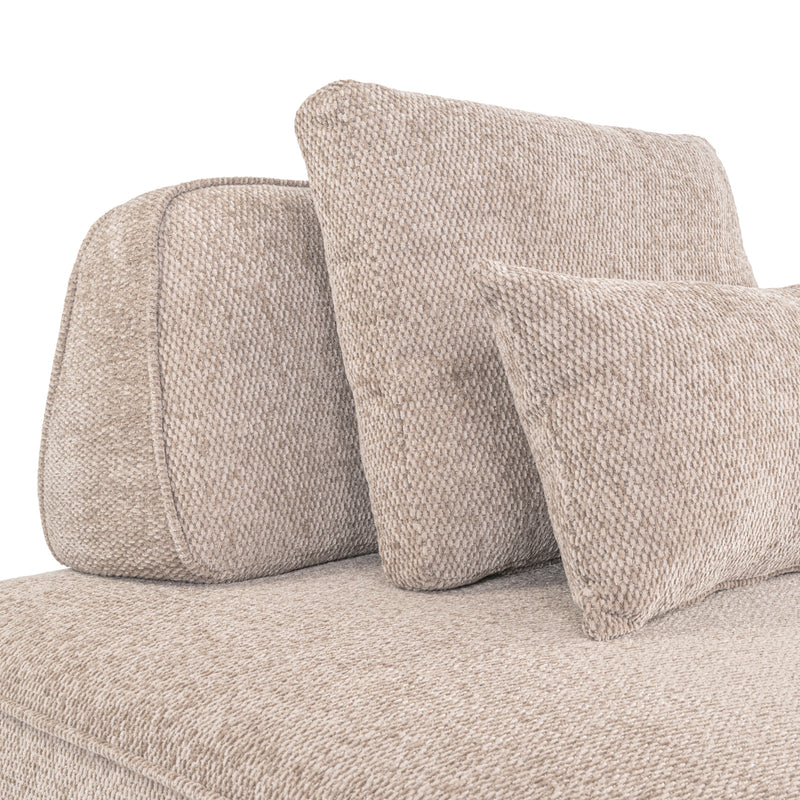 Sofa Tudor 1-Sitzer Mocca mit verschiebbarer Rückenlehne