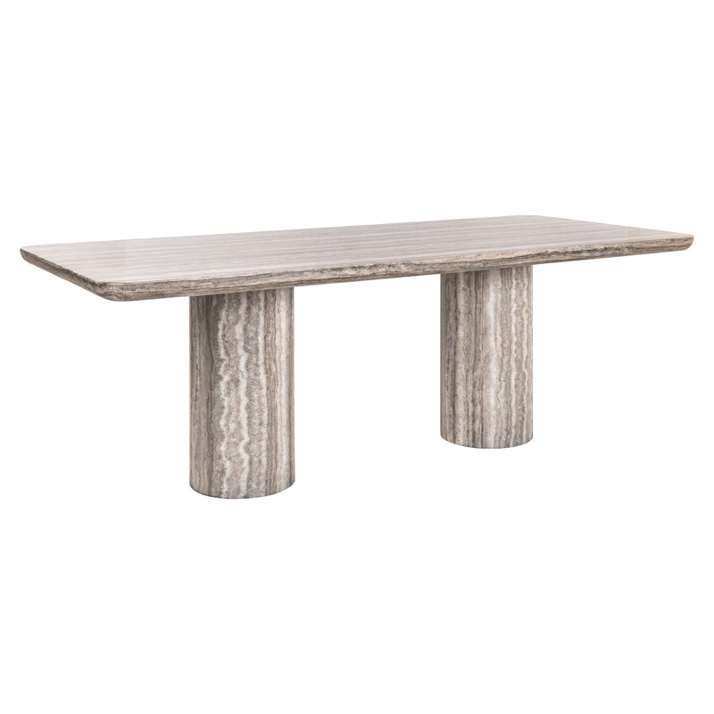 Esstisch Dulce Grey 225 cm – Marmor-Optik & skulpturales Design