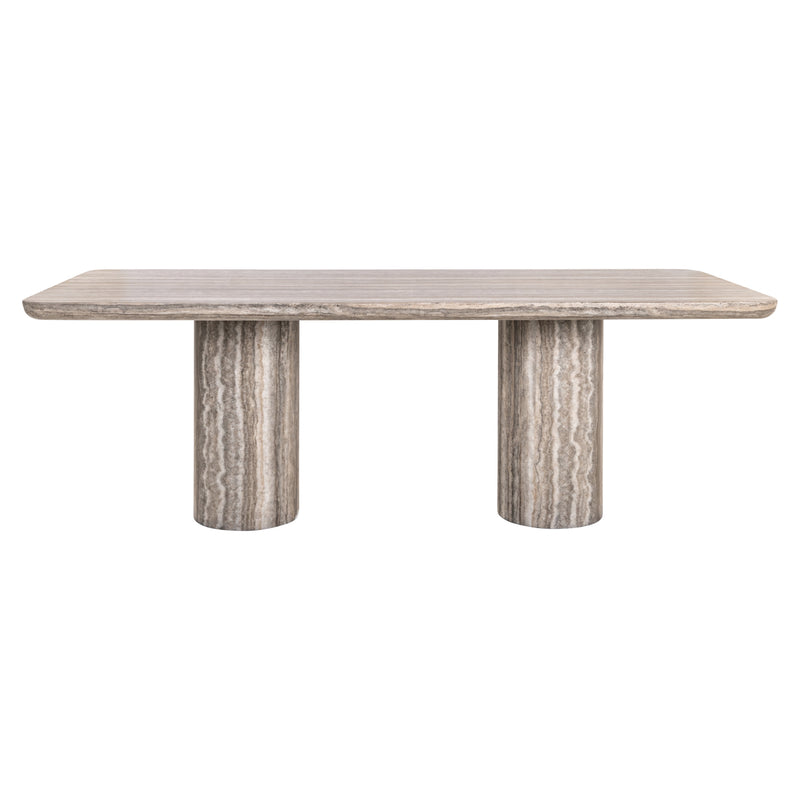 Esstisch Dulce Grey 225 cm – Marmor-Optik & skulpturales Design
