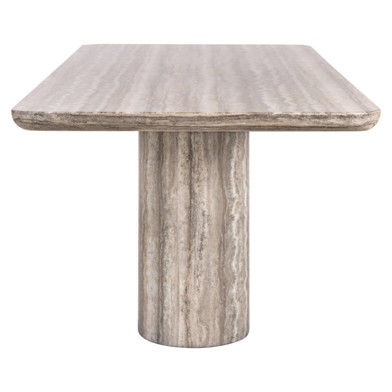 Esstisch Dulce Grey 225 cm – Marmor-Optik & skulpturales Design
