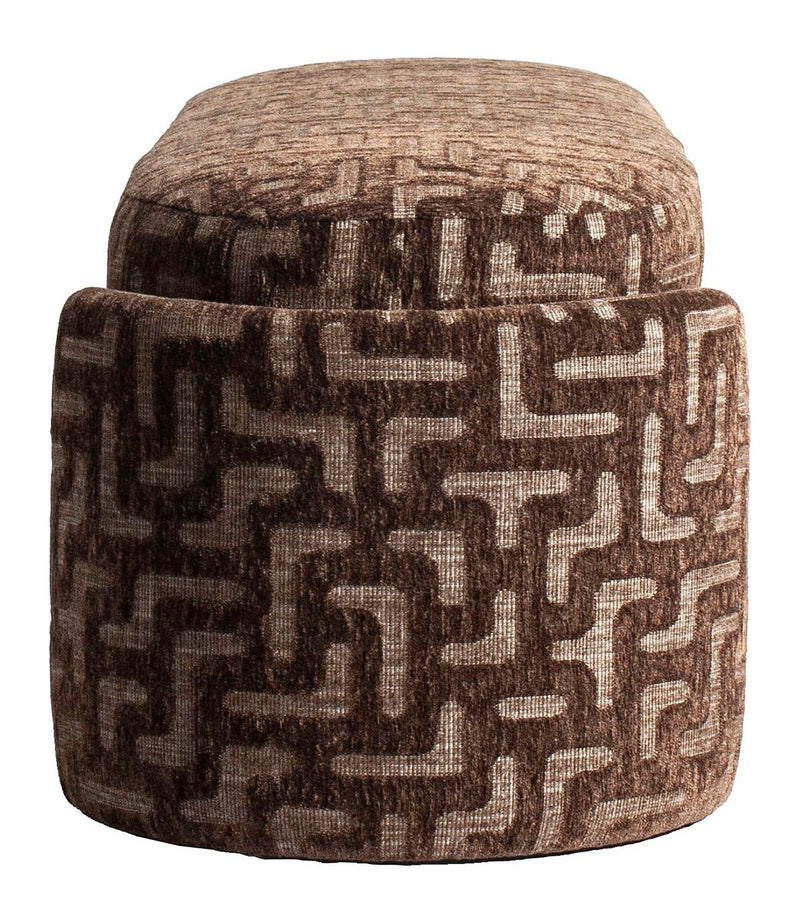 Sitzbank Cupid Brown Labyrinth mit Stauraum, 150 cm, gepolstert