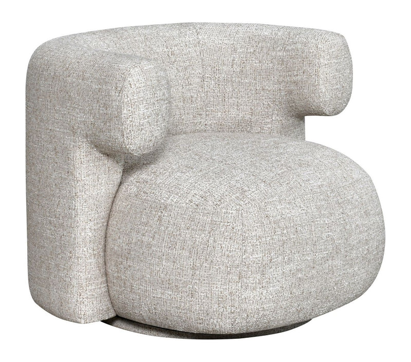 Lounge Stuhl Talley Cream Tweed mit Drehfunktion – Richmond