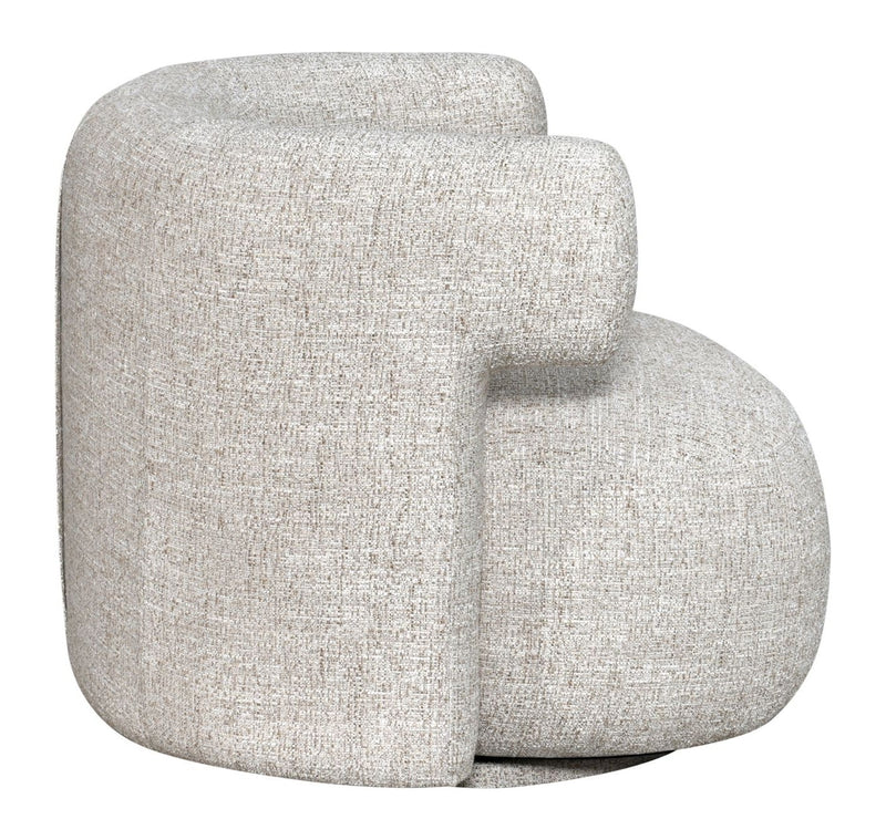 Lounge Stuhl Talley Cream Tweed mit Drehfunktion – Richmond