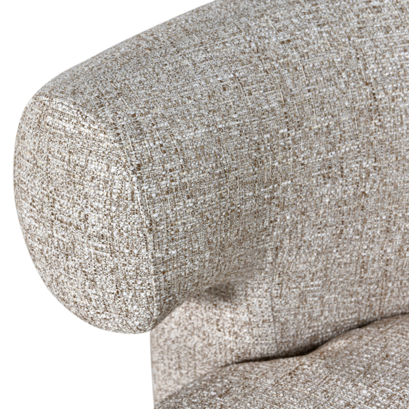 Lounge Stuhl Talley Cream Tweed mit Drehfunktion – Richmond