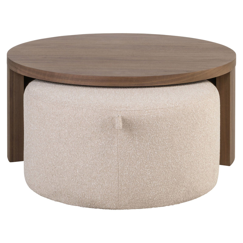 Richmond Windsor Couchtisch Walnuss, 2er-Set, ineinander schiebbar