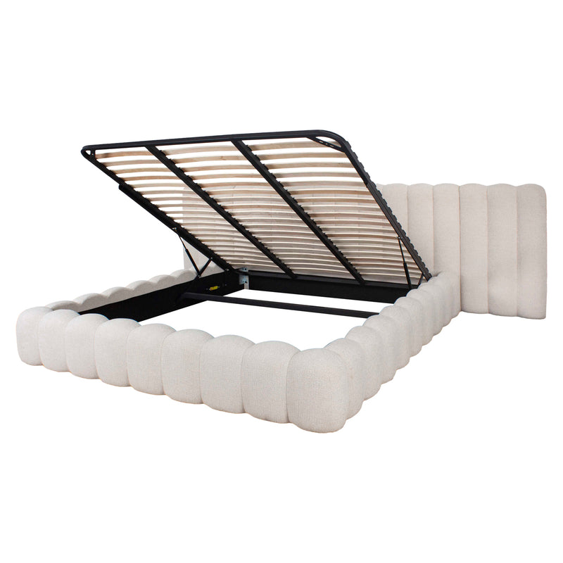 Polsterbett Cupidon 180x210 cm mit Bettkasten, Cream – Richmond