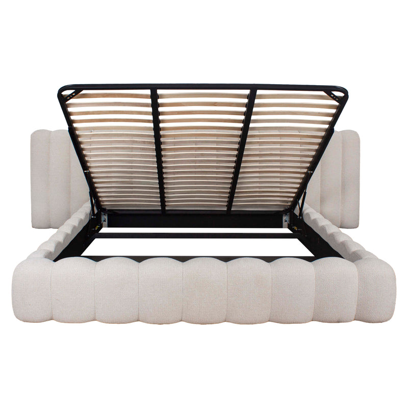 Polsterbett Cupidon 180x210 cm mit Bettkasten, Cream – Richmond