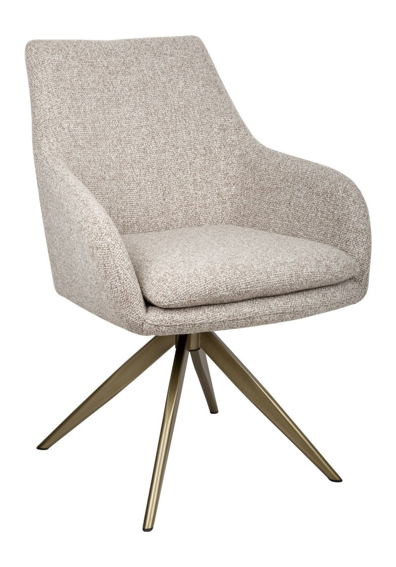Esszimmerstuhl Lisonne drehbar 360° in Cayenne Brown, Richmond