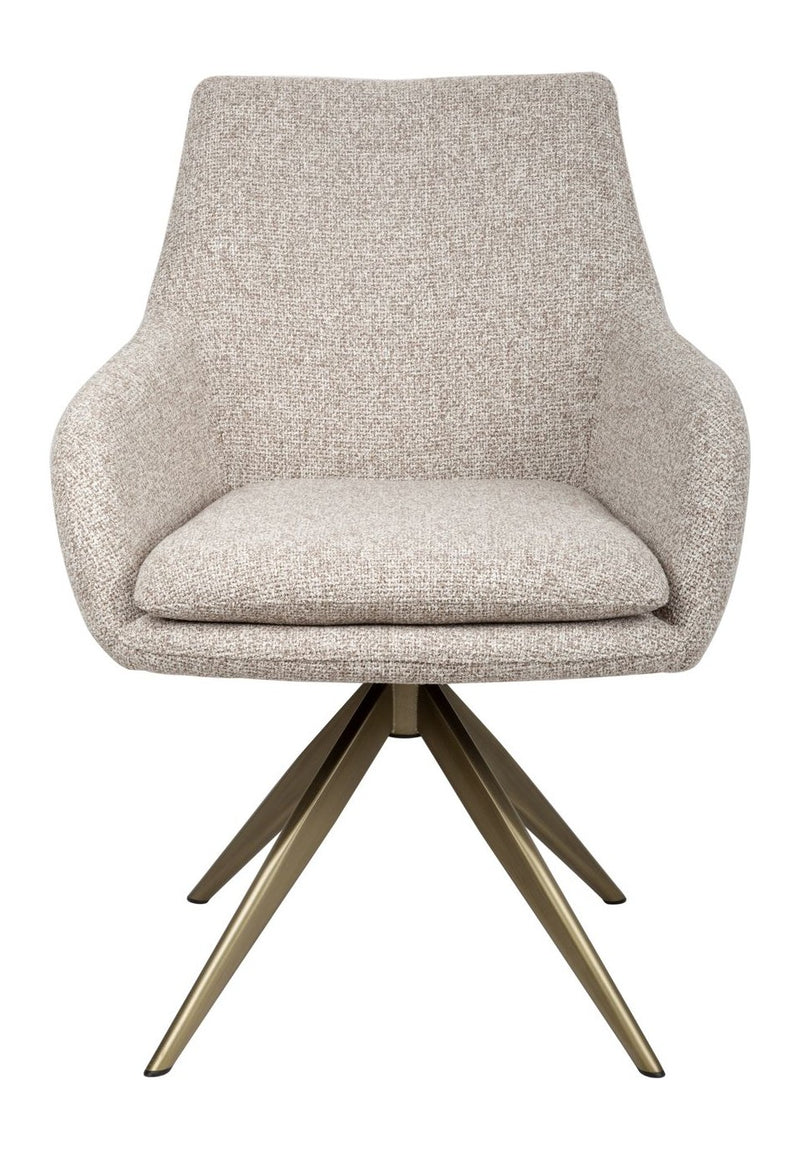 Esszimmerstuhl Lisonne drehbar 360° in Cayenne Brown, Richmond