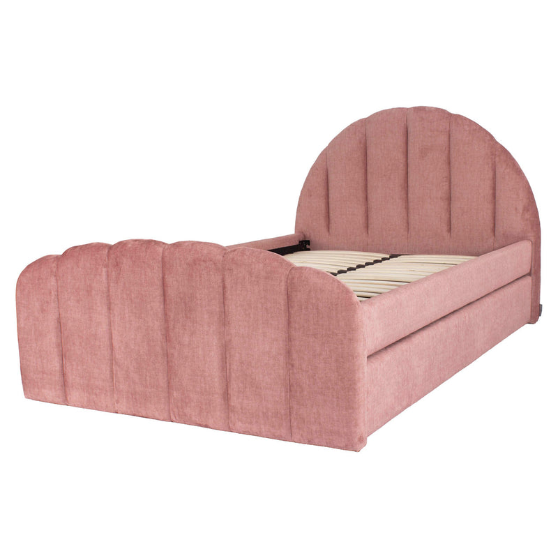 Polsterbett Pixie 120x200 mit Ausziehbett in rosewood jewel
