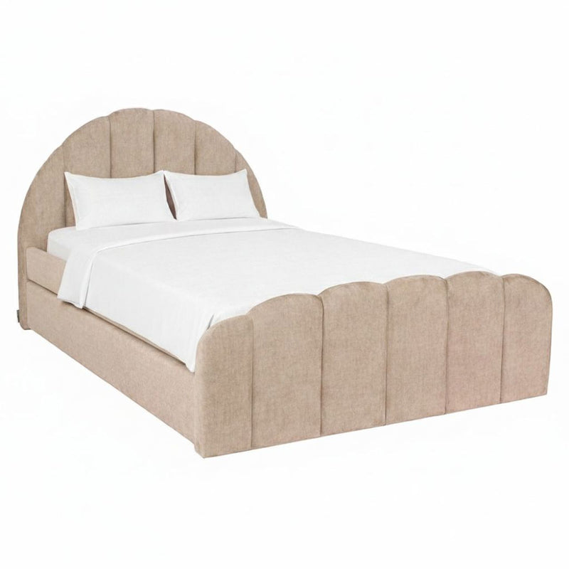 Bett Pixie mit Ausziehbett 120x200 cm, Clay Chenille, Richmond